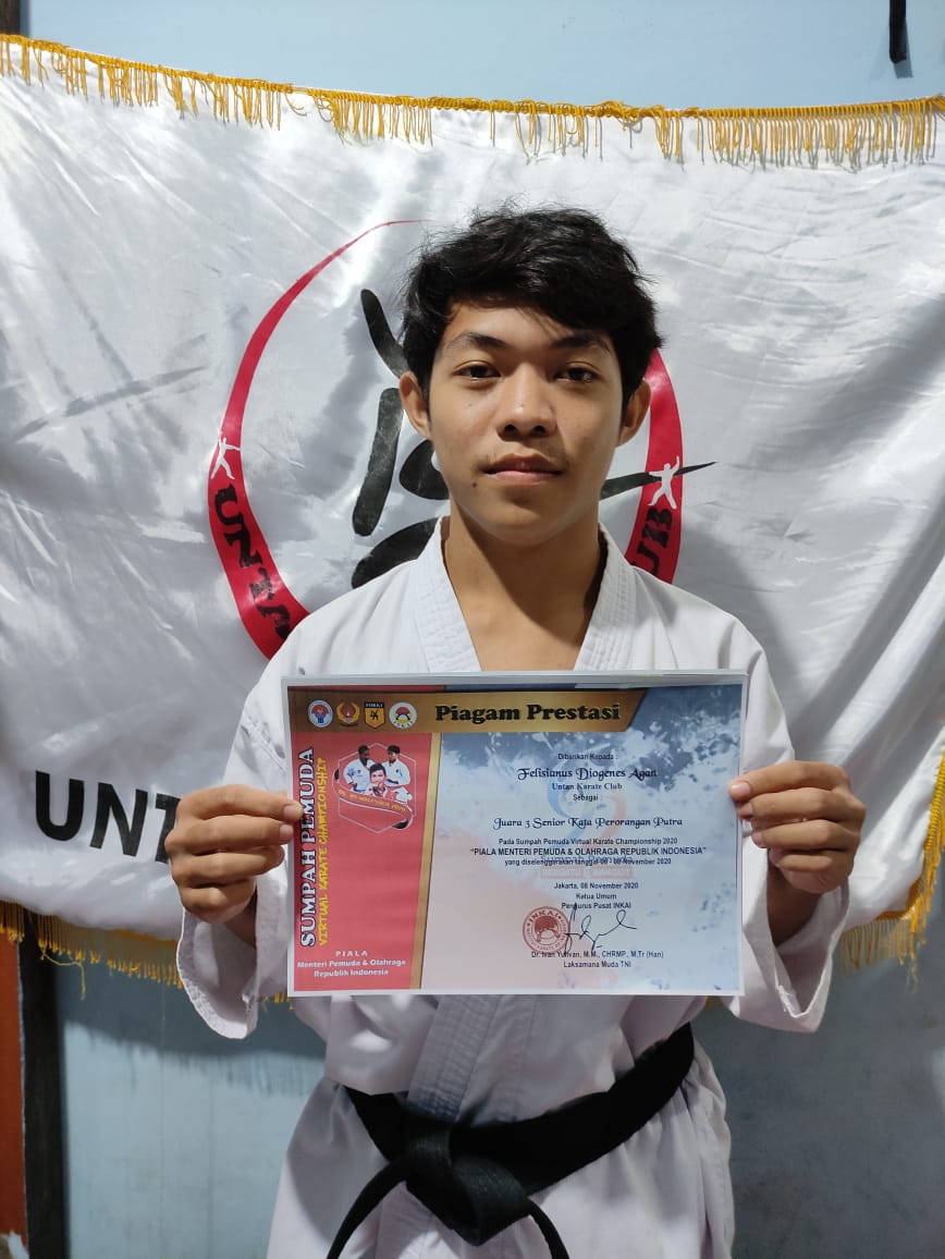 Kejuaraan Memperebutkan Piala Menpora RI Sumpah Pemuda Virtual Karate Championship, Juara 3 senior Kata Perorangan Putra